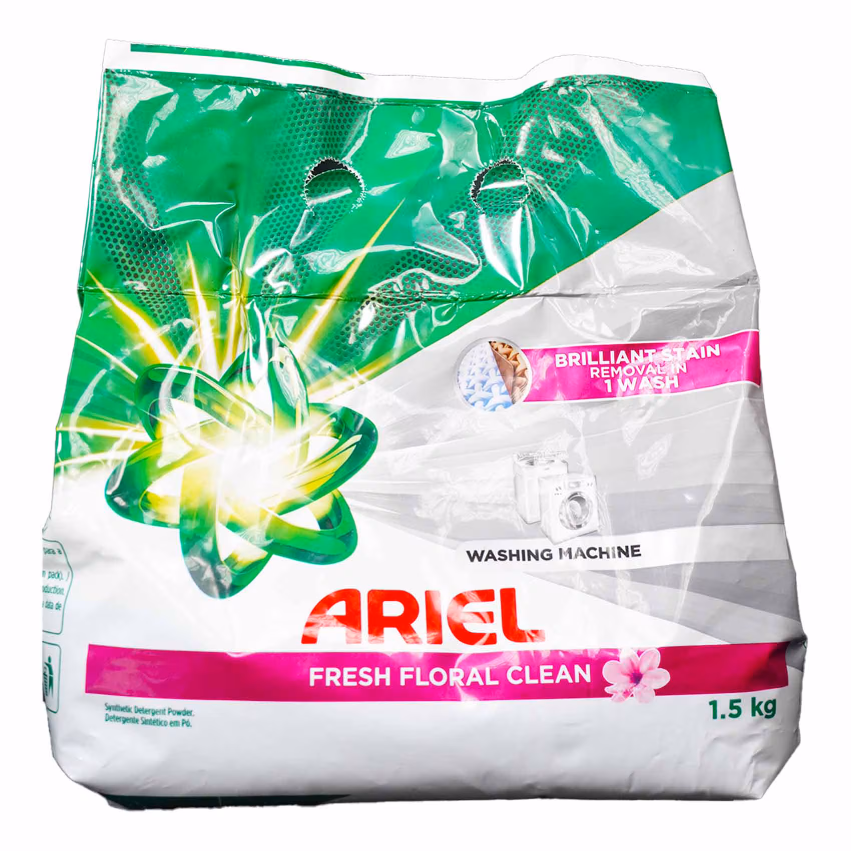 ARIEL MACHINE POWDER FLORAL FRESH 1.5KG