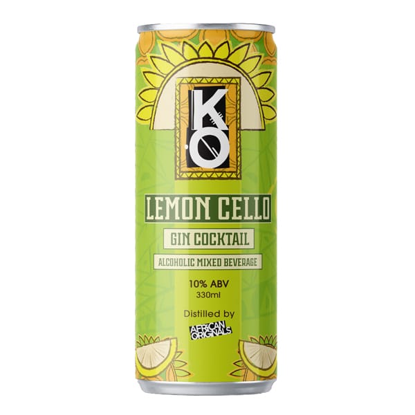 KO LEMON CELLO 10% GIN COCTAIL 330ML