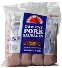 LOW FAT PORK SAUSAGES 400GM