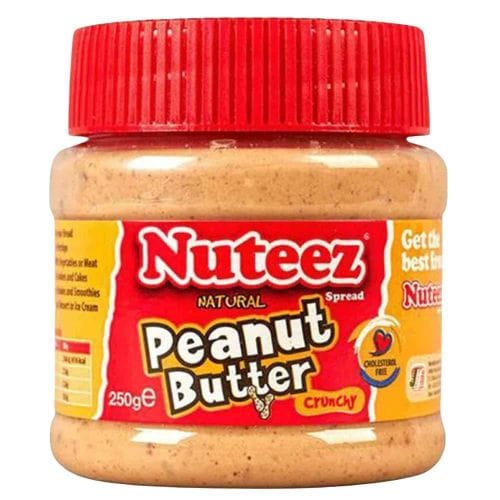 NUTEEZ PEANUT BUTTER CRUNCHY 250GM
