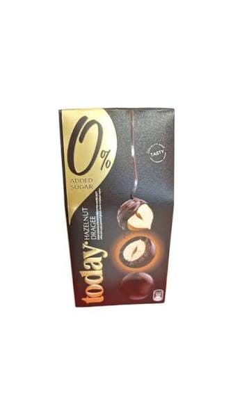 TODAYS DRAGEE DARK CHOCOLATE & HAZELNUT NO SUGAR 65G