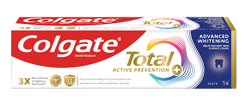 COLGATE TOTAL ADVANCED WHITENING TOOTHPASTE 75ML