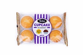 FESTIVE BLUEBERRY CUPCAKE 6PC 250G