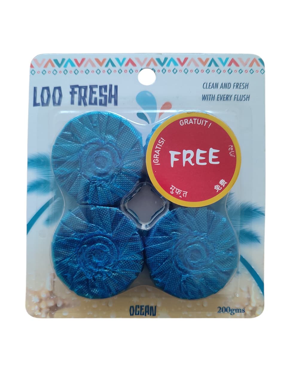 LOOFRESH TOILET BOWL CLEANER OCEAN 200GM