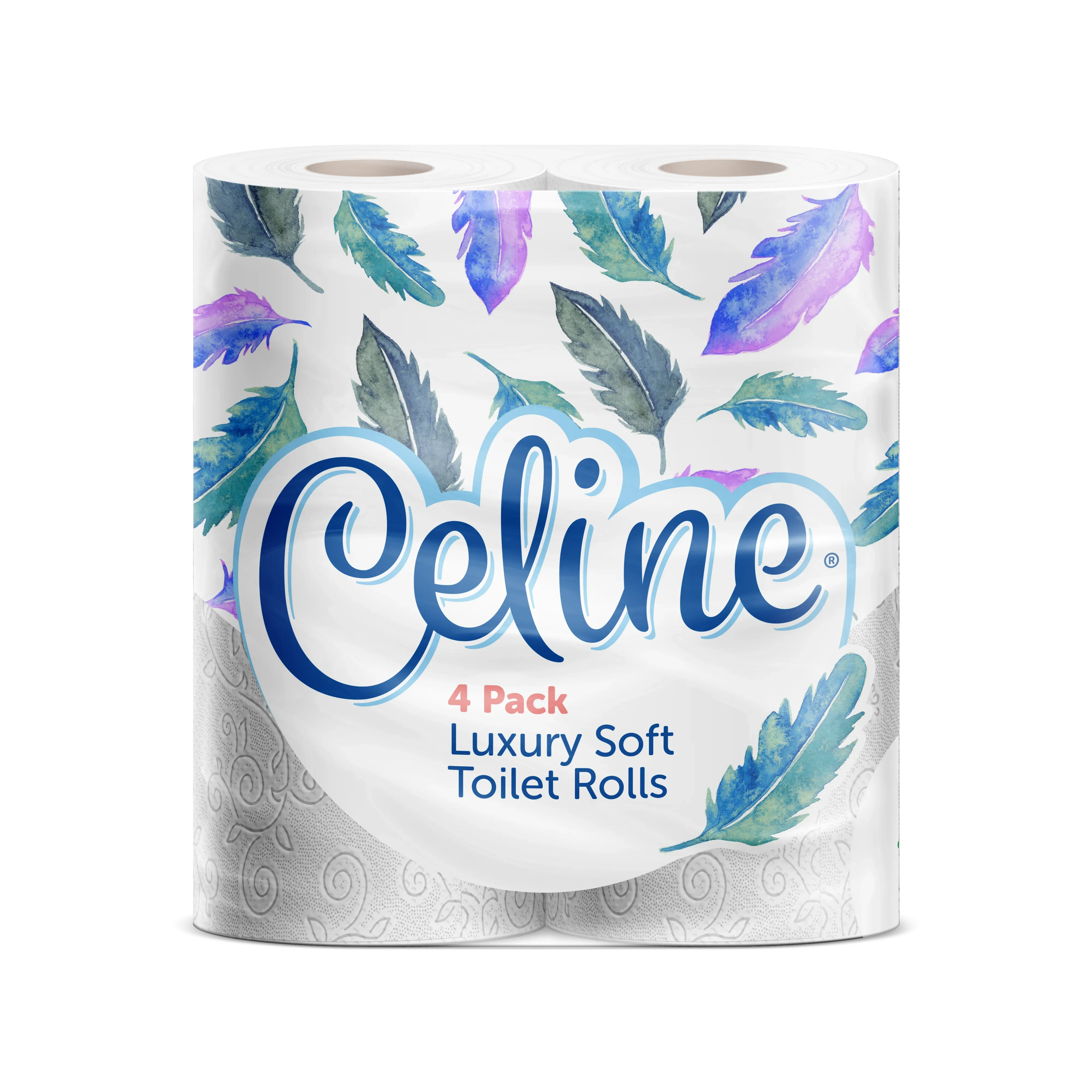 CELINE LUXURY TOILET TISSUE 2PLY 4PACK