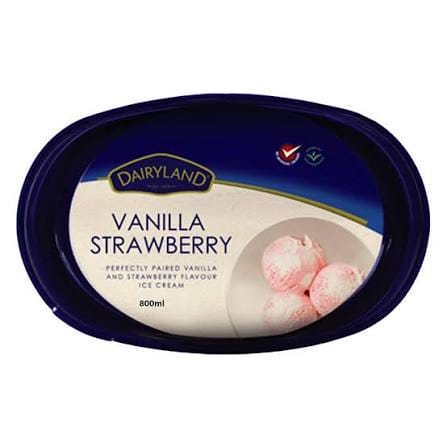 DAIRYLAND STRAWBERRY/VANILLA VP 800ML