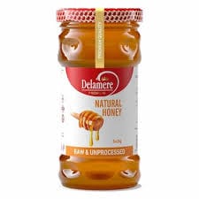 DELAMARE NATURAL HONEY GLAS JAR 340GM