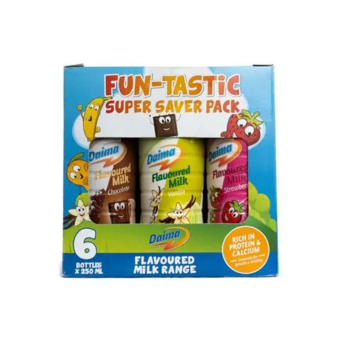 DAIMA FLAVOURED MILK ASSORTED 250ML*6