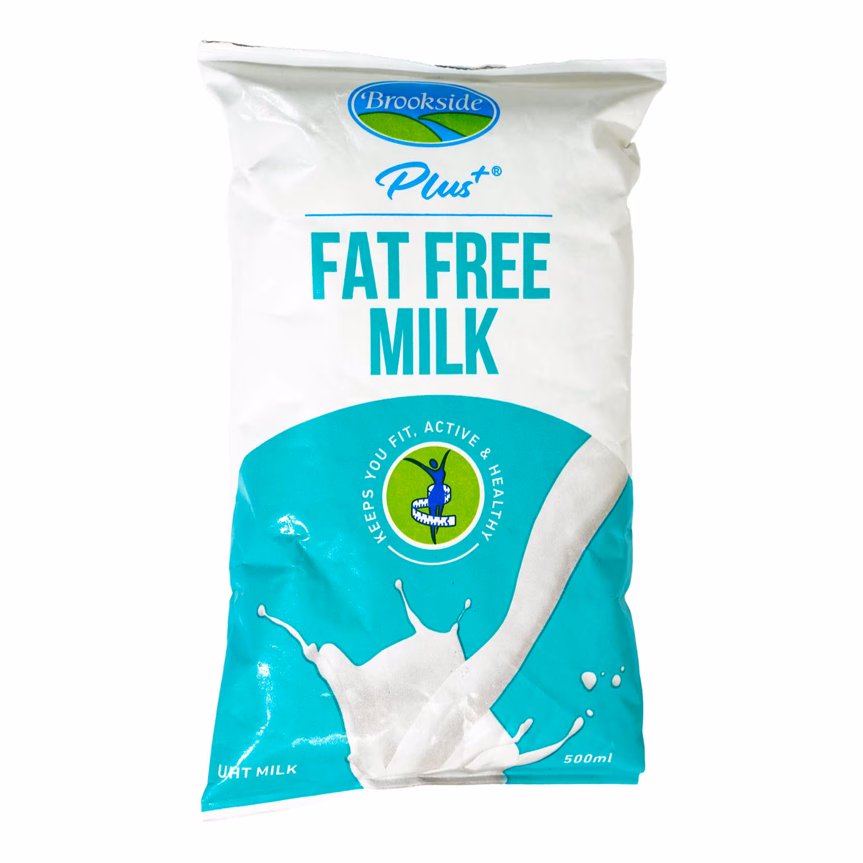 BROOKSIDE PLUS+ FAT FREE UHT MILK TFA 500ML