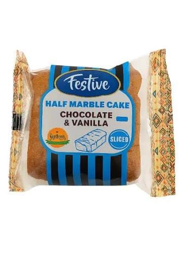 FESTIVE HALFPOUND MARBLE CHOCO+VANILLA SLICE 200G