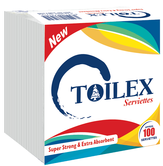 TOILEX SERVIETTES PLAIN 100'S