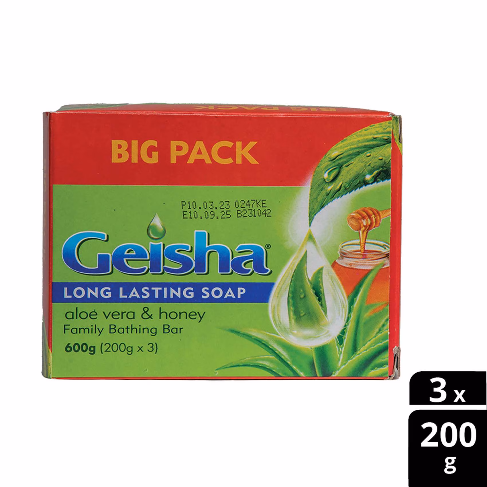 GEISHA ALOE VERA & HONEY BATH SOAP VALUEPACK 200GM