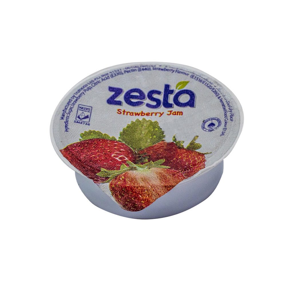 ZESTA STRAWBERRY JAM TUBS 20G