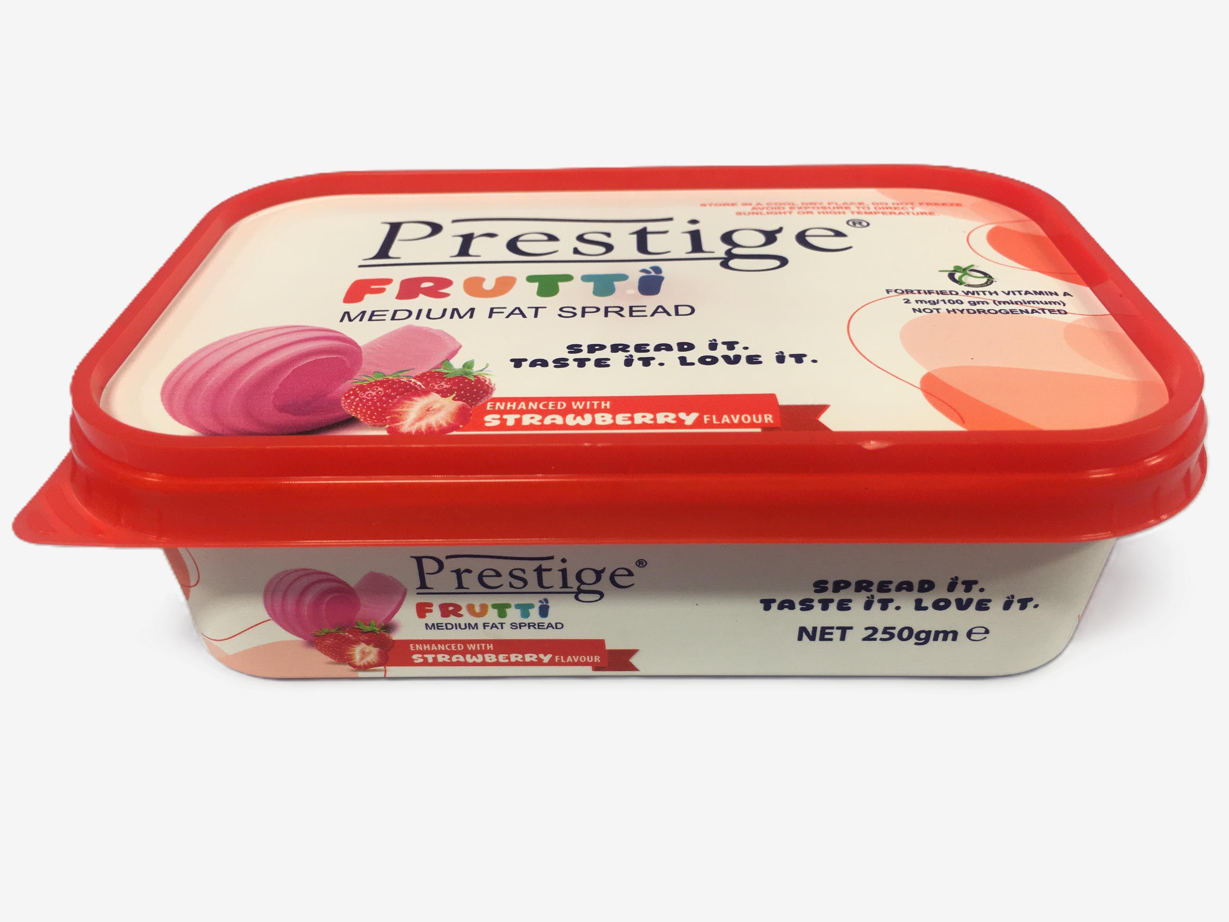 PRESTIGE MARGARINE FRUTTI STRAWBERRY 250GM