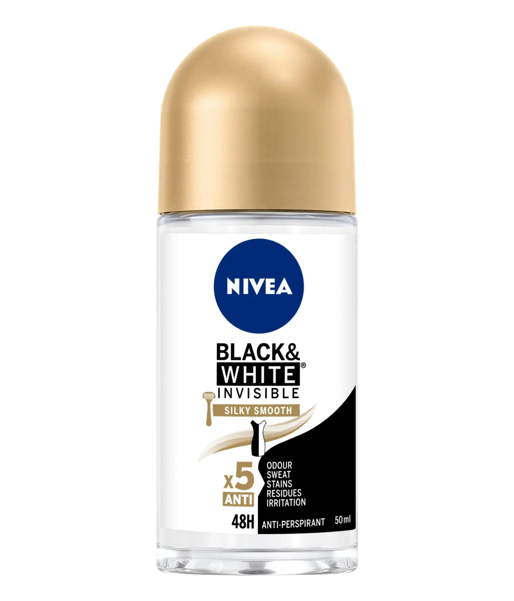 NIVEA SILK SMOOTH BLACK&WHITE ROLLON 50ML