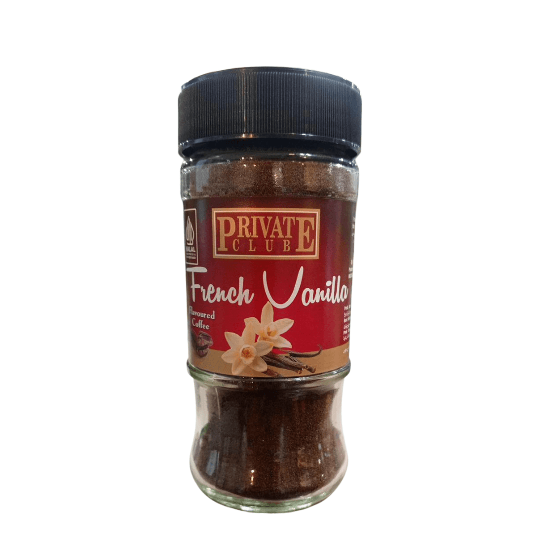 INDOCAFE FRENCH VANILLA INSTANT COFFEE JAR 50G