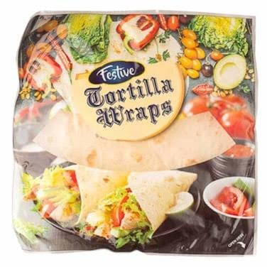 FESTIVE TORTILLA WRAP 10 INCH