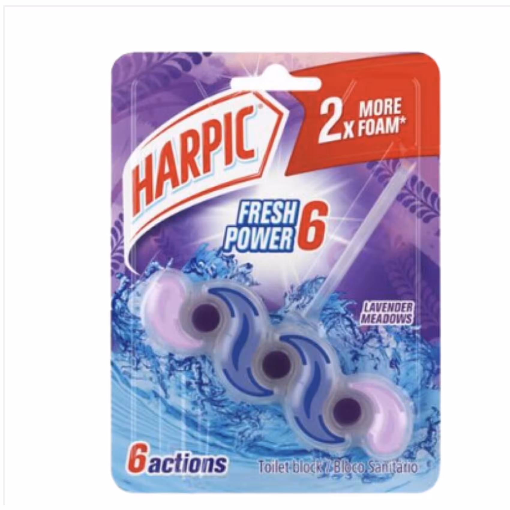 HARPIC TETRIS TOILET BLOCK LAVENDER MEADOWS 35GM