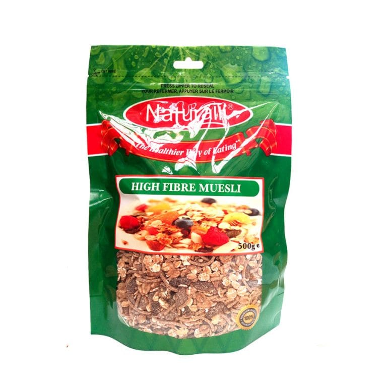 NATURALLI HIGH FIBRE MUESLI 500GM