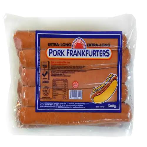 PORK FRANKFURTERS E/LONG 250GM