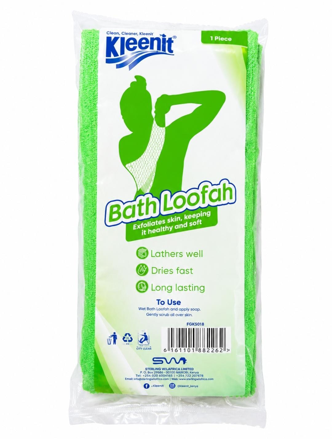KLEENIT BATH LOOFAH 1PACK