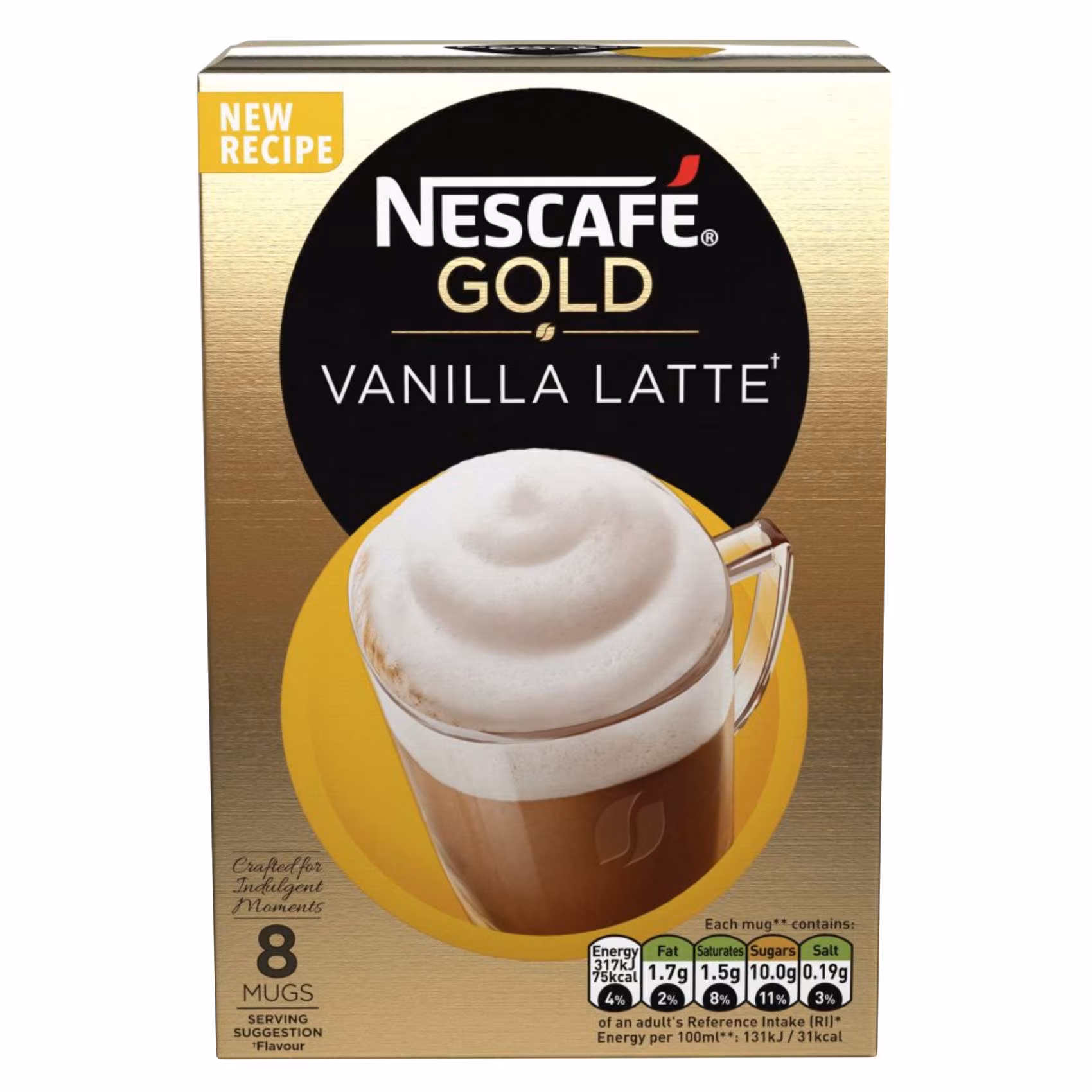 NESCAFE GOLD VANILLA LATTE 6*148GM