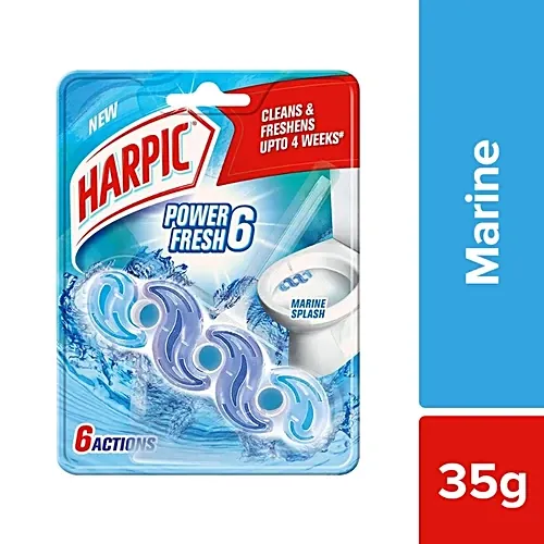 HARPIC TETRIS TOILET BLOCK MARINE SPLASH 35GM
