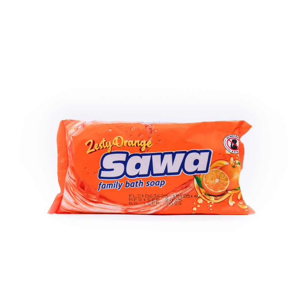 SAWA ZESTY ORANGE BATH SOAP 225GM