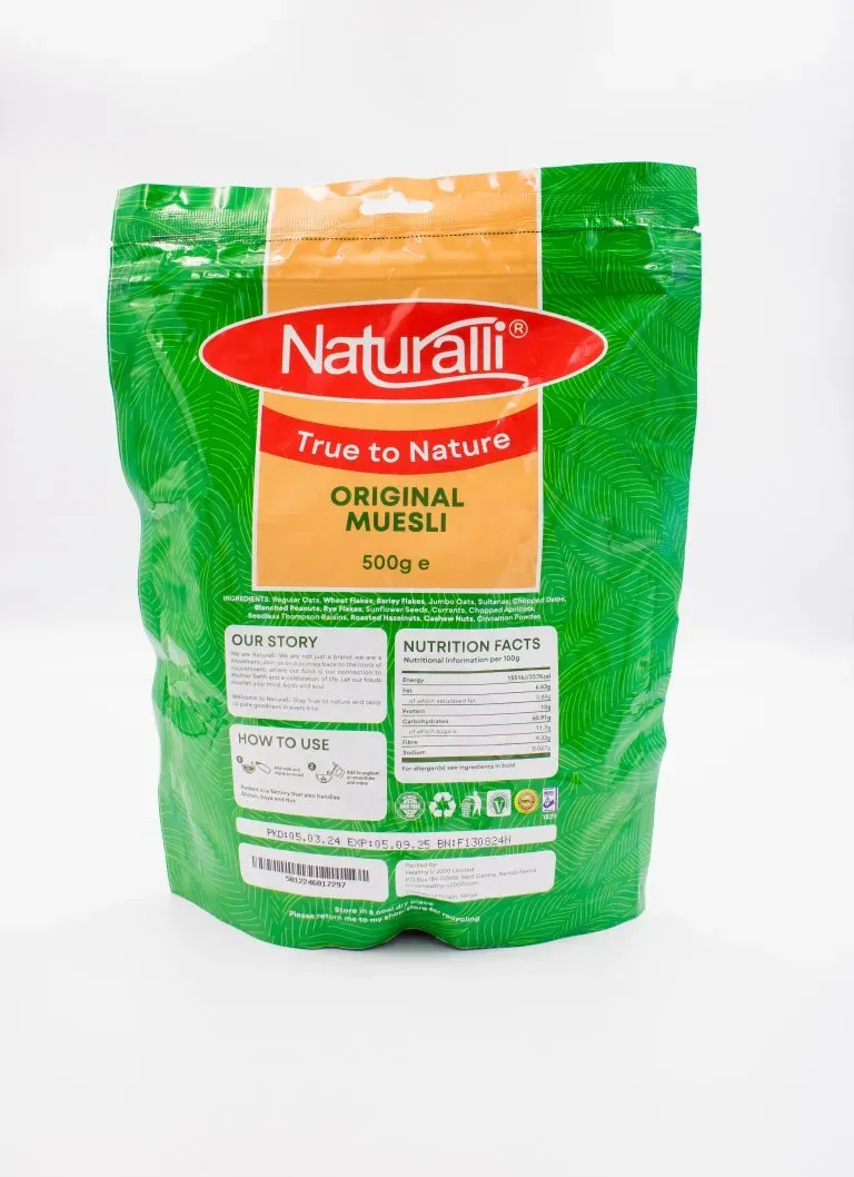 NATURALLI ORIGINAL MUESLI 500GM