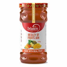 DELAMERE MEDLEY OF FRUITS JAM JAR 340GM