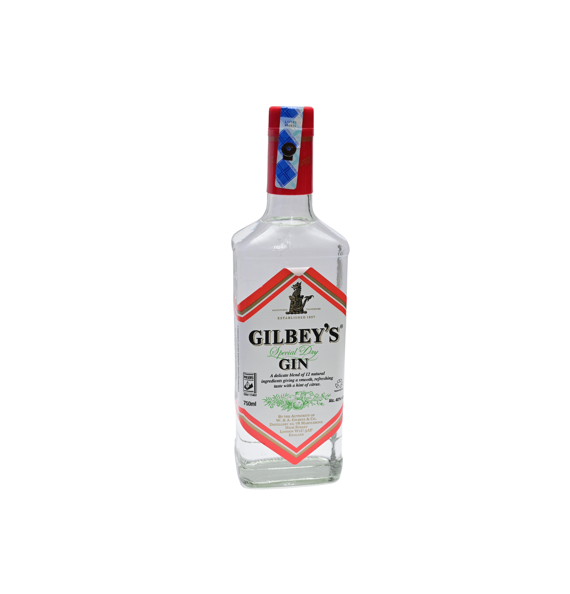 GILBEYS 40% GIN 750ML