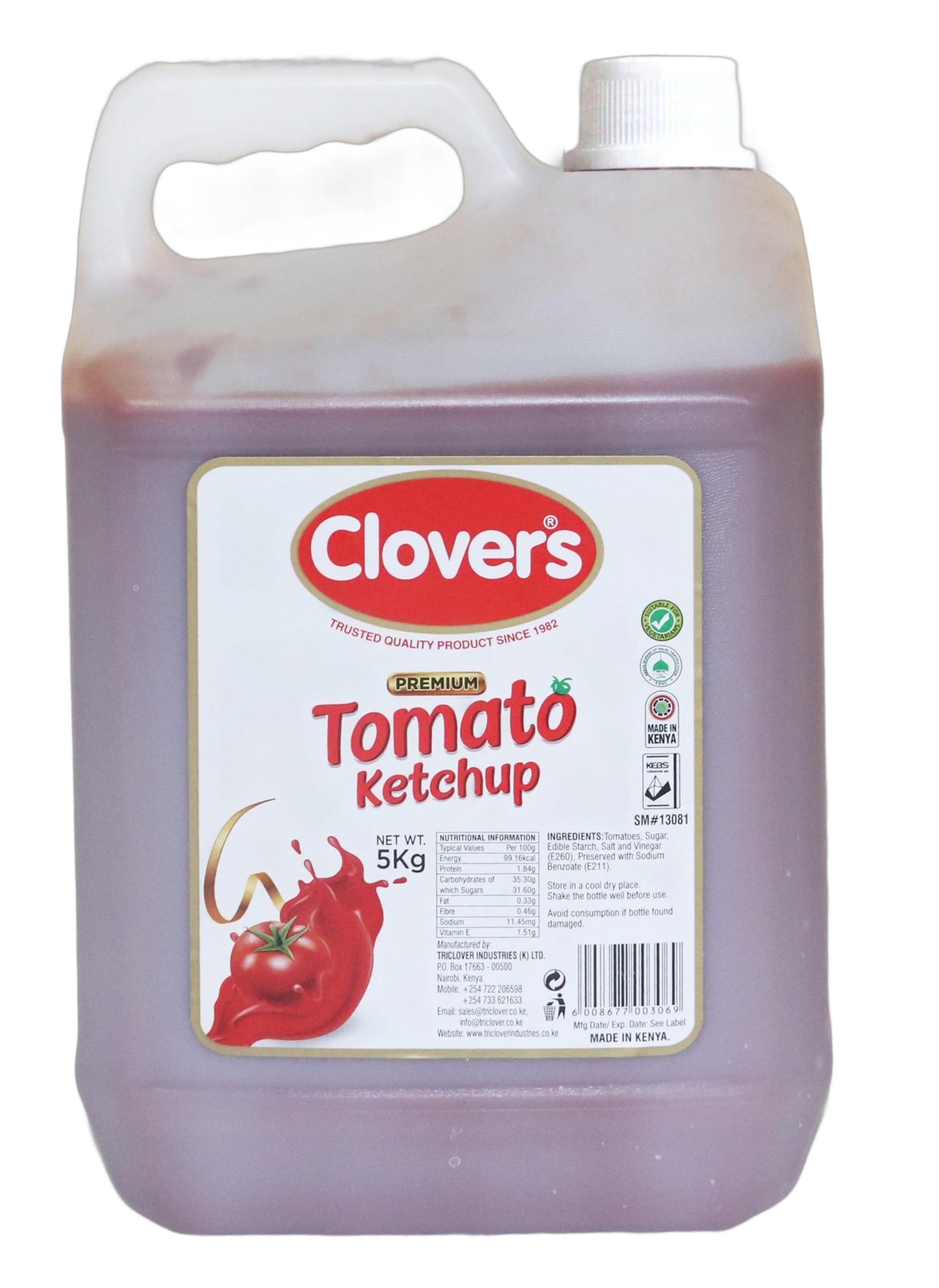 CLOVERS TOMATO KETCHUP 5KG