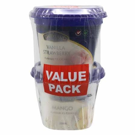 DAIRYLAND VANILLA STRAWBERRY & VANILLA VP 250ML