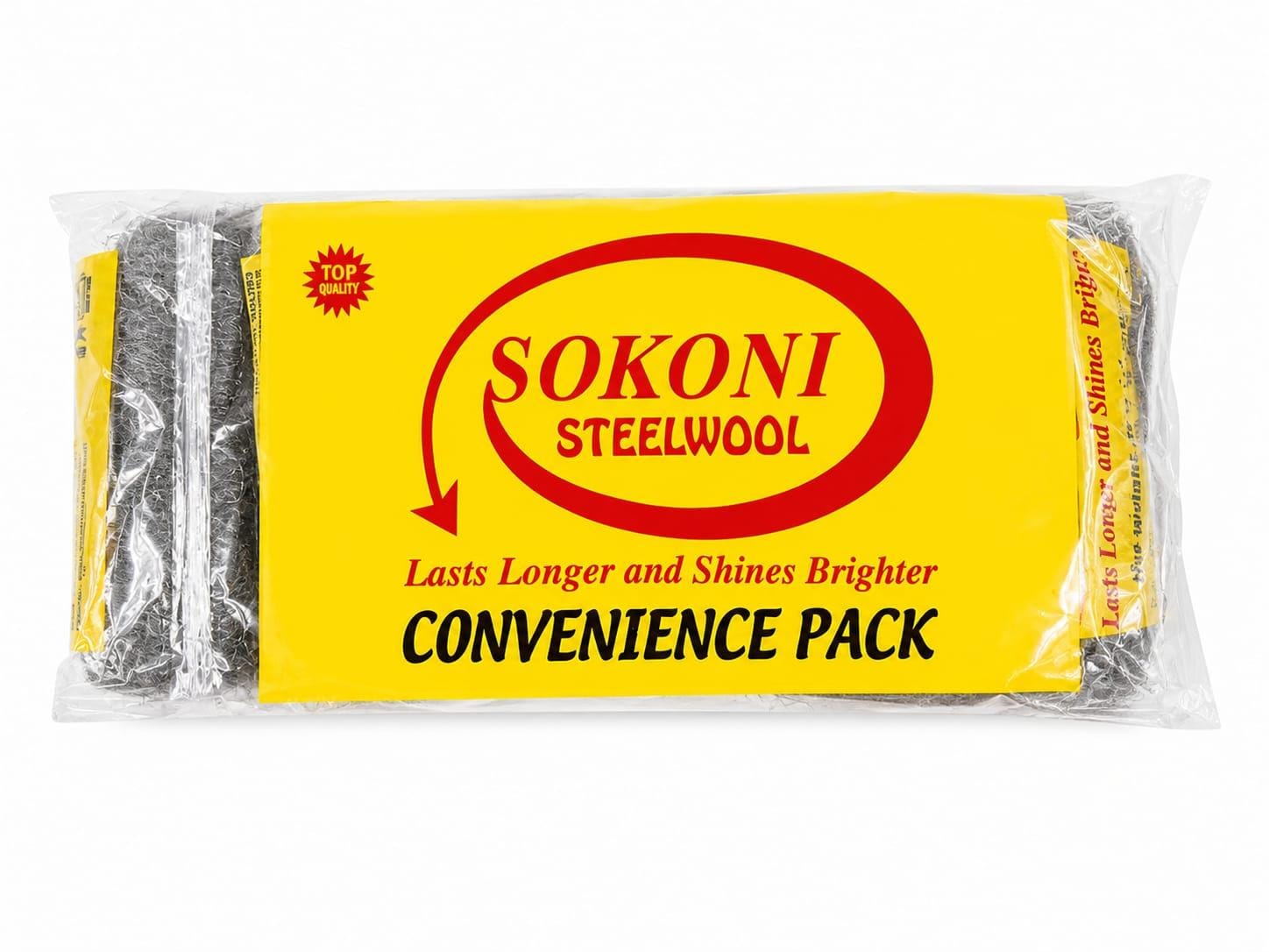 SOKONI STEELWOOL CONVENIENCE PACK 5PC