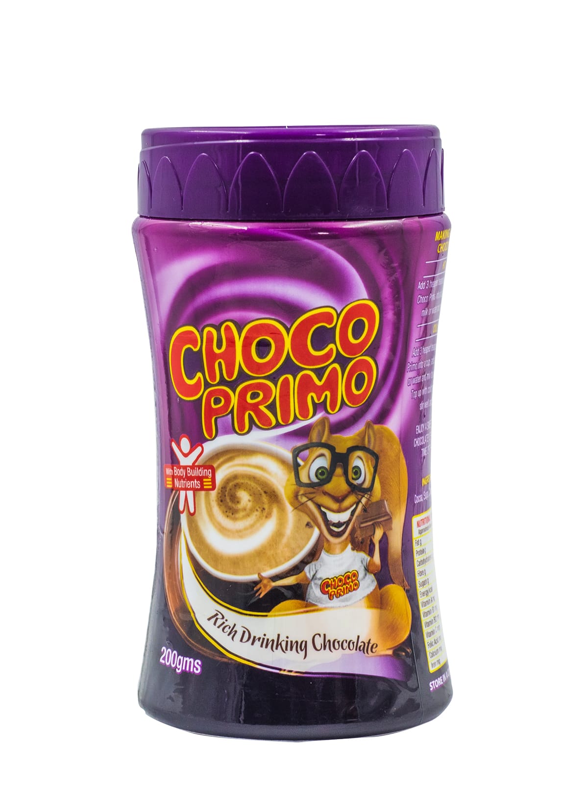 CHOCO PRIMO DRINKING CHOCOLATE JAR 200GM