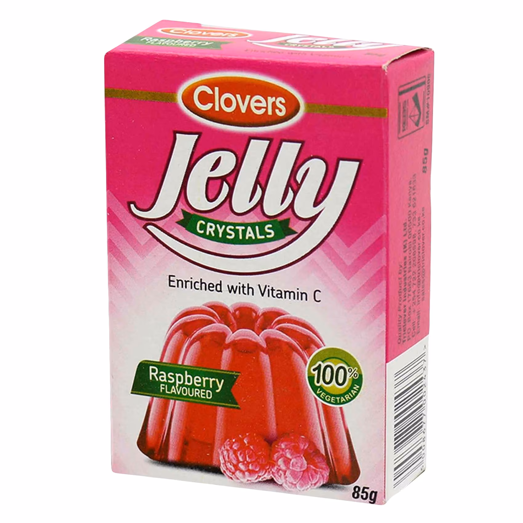 CLOVER JELLY CRYSTALS RASPBERRY 85G