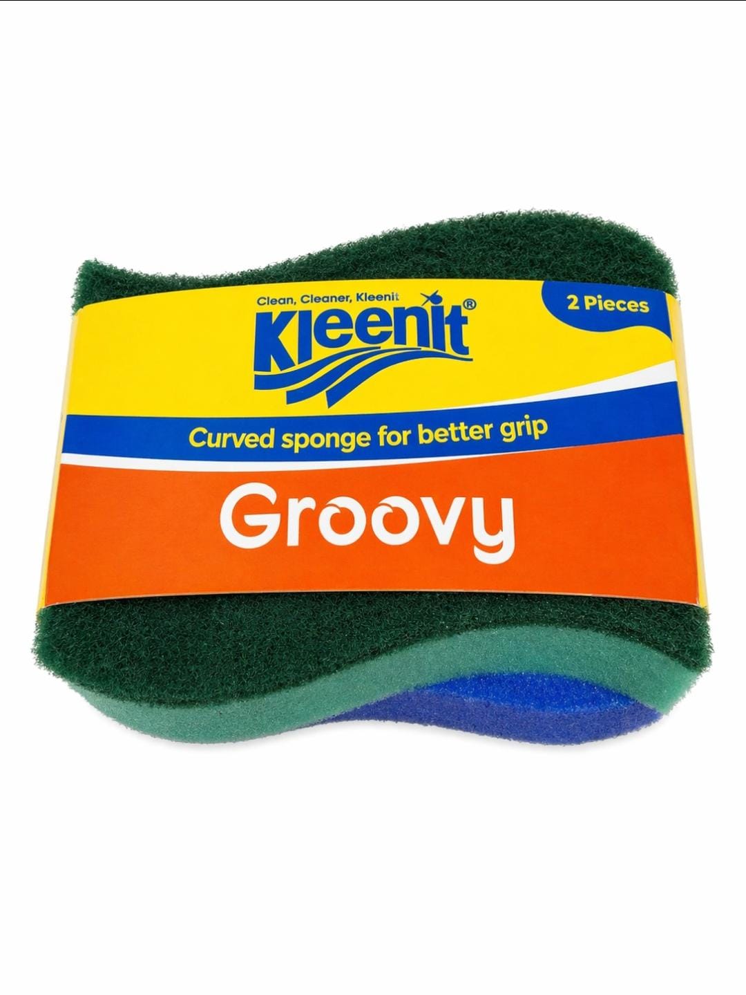 KLEENIT GROOVY SCRUBBER 2PACK