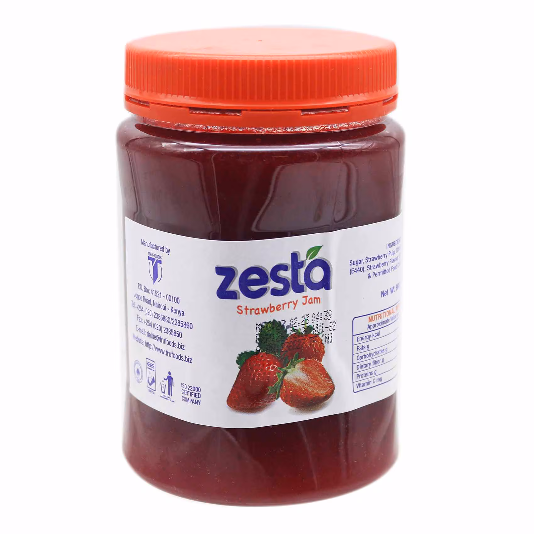 ZESTA STRAWBERRY JAM PET 900GM