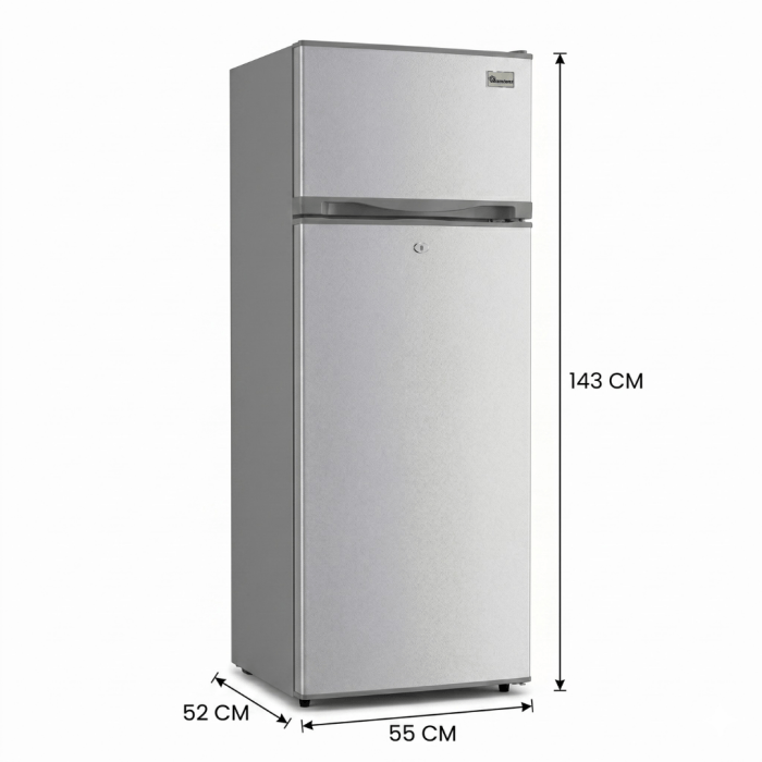 RAMTONS 2DOOR DIRECT COOL S/STEEL FRIDGE RF/345