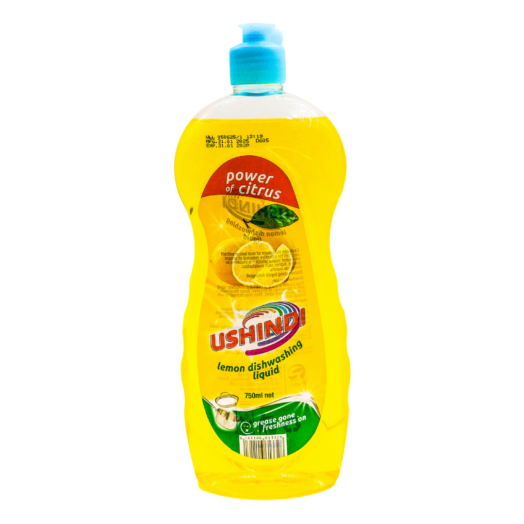 USHINDI DISH WASHING LIQUID LEMON 750ML