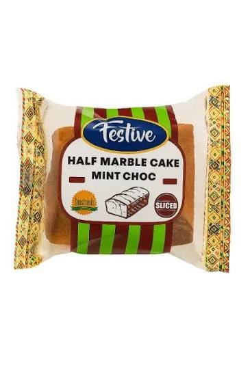 FESTIVE HALFPOUND MARBLE CHOCO+MINT SLICE 200G