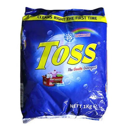 TOSS BLUE DETERGENT POWDER SACHET 1KG