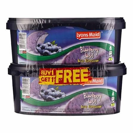 LYONS BLUEBERRY SWIRL 1LTR