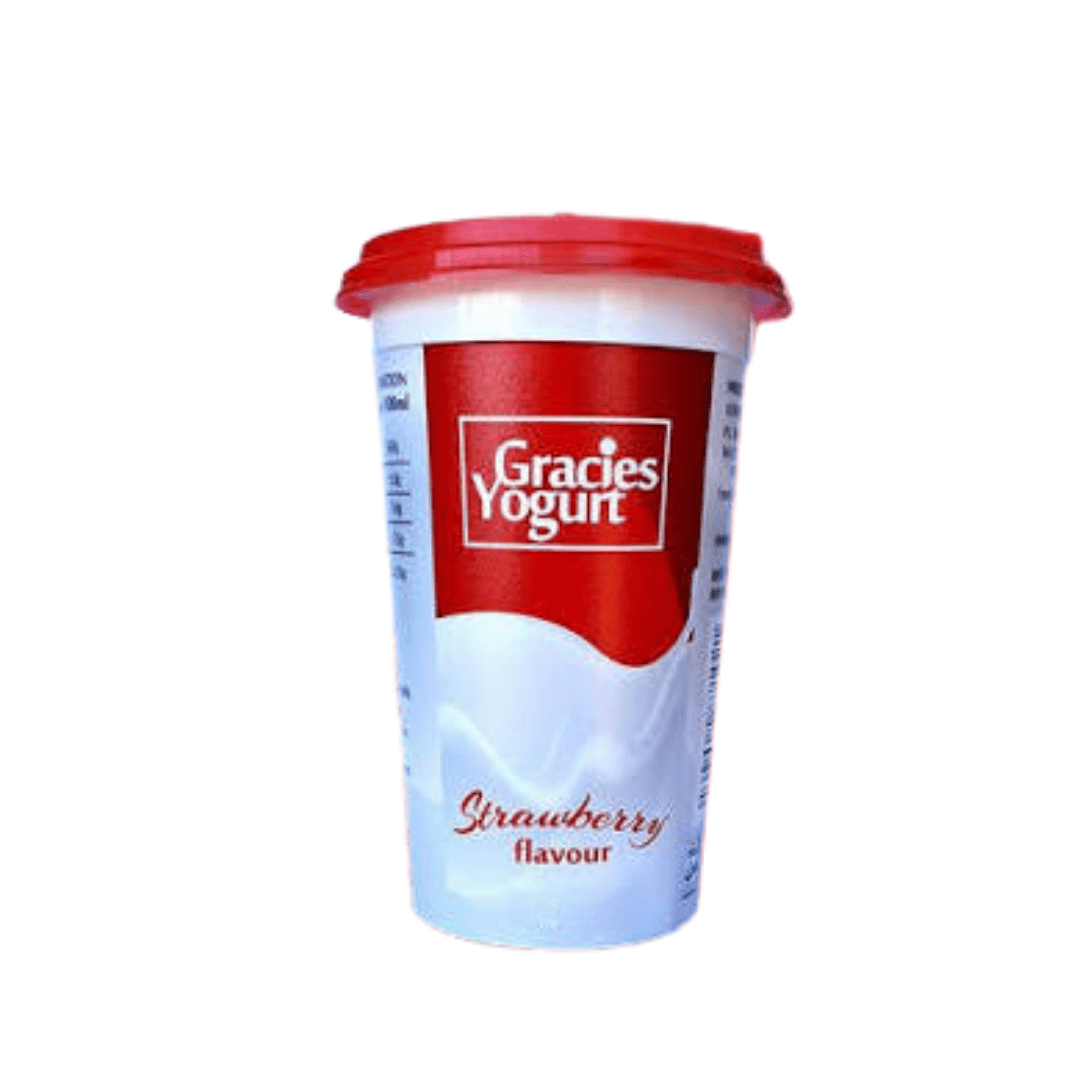 GRACIES PROBIOTIC YOGHURT WITH STRAWBERRY PONDS 450ML