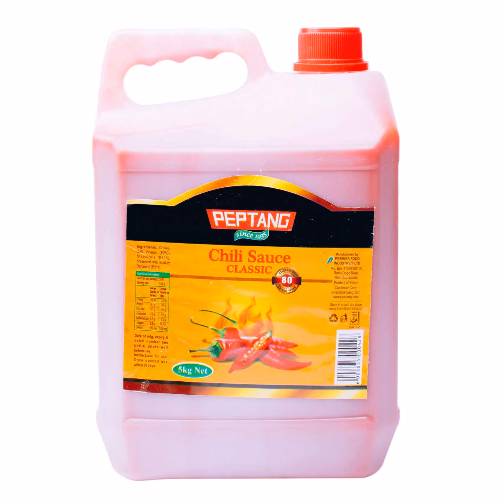 PEPTANG CHILLI SAUCE 5KG