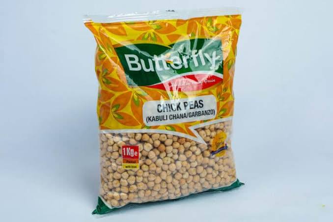 BUTTERFLY CHICK PEAS (KABULI CHANA/GARBANZO) 1KG