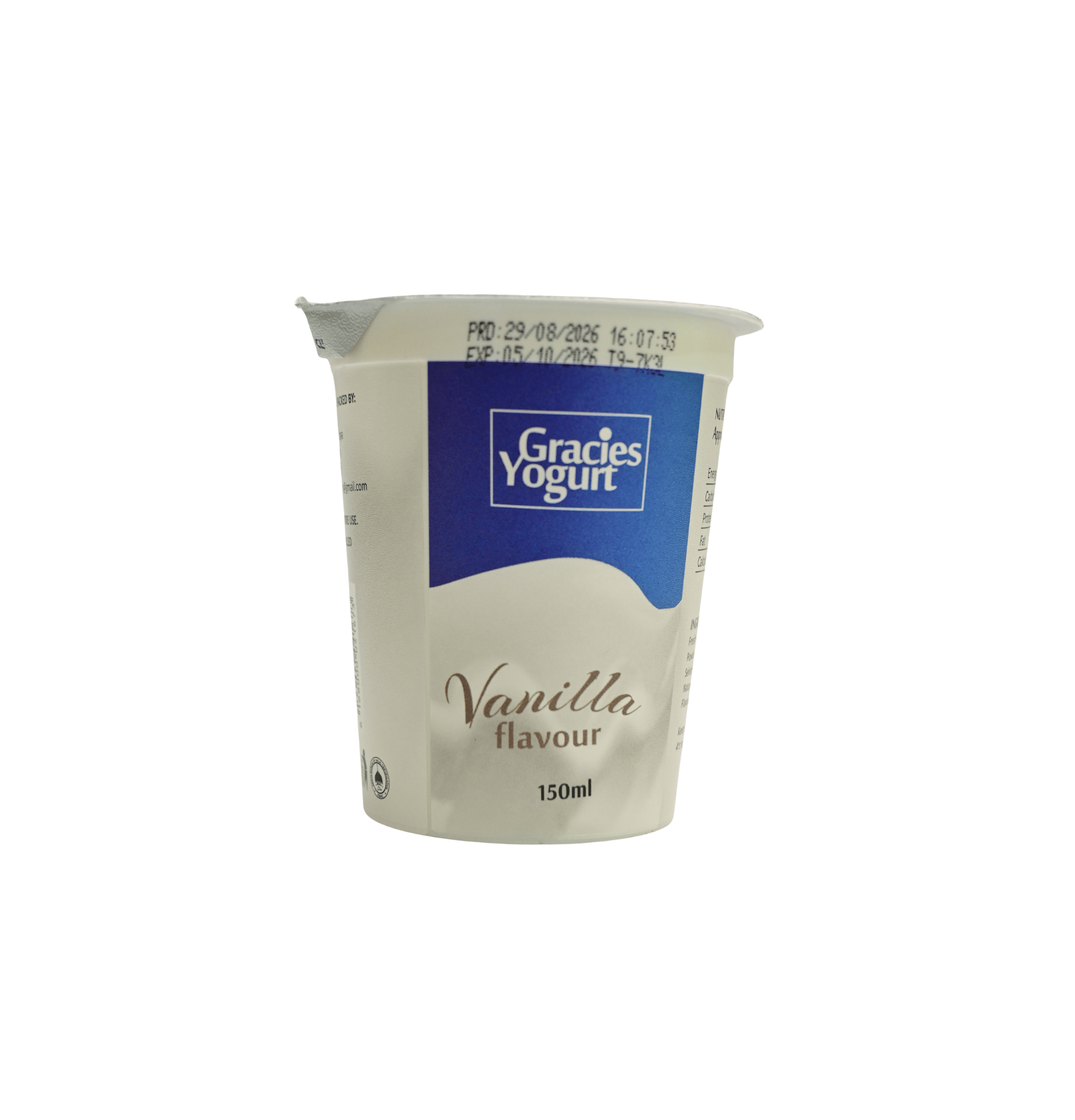 GRACIES VANILLA CUP 150ML