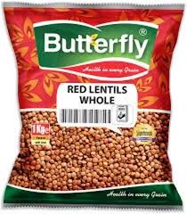 BUTTERFLY MASOOR DAL (RED LENTIL) 1KG