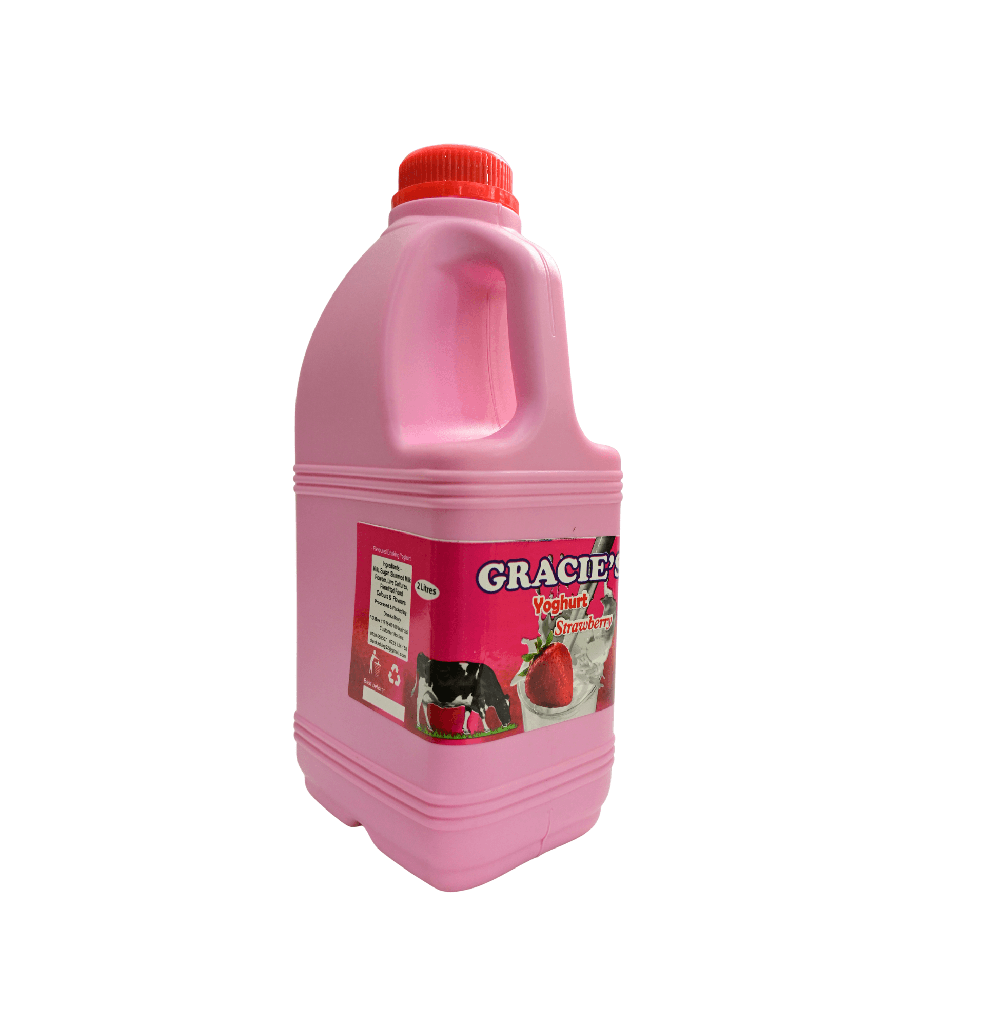 GRACIES YOGHURT STRAWBERRY 2LTR