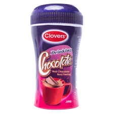 CLOVERS DRINKING CHOCOLATE JAR 200GM